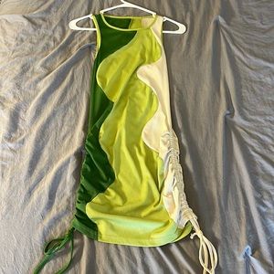 Shein, multi colored, mid length dress